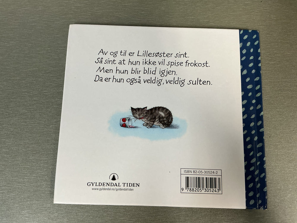 Kari Grossmann - Lillesøster spiser frokost. Bok.