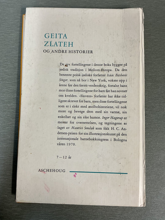 Isaac Bashevis Singer. Geita Zlateh og andre historier. Bok.