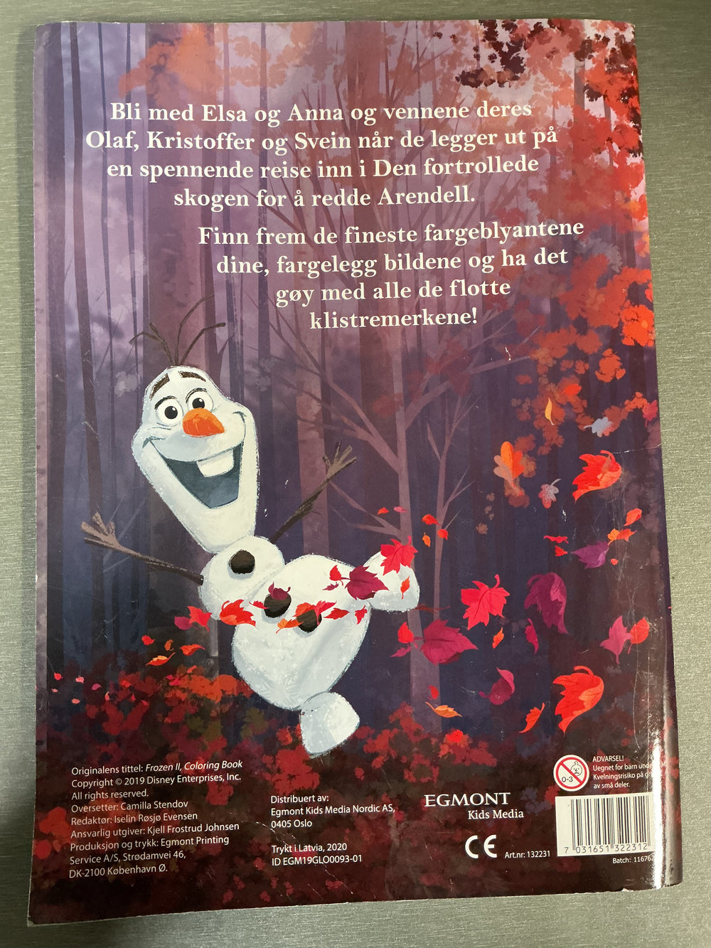 Disney. Frost II Malebok. Bok.