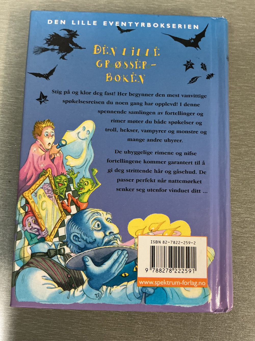 Den lille eventyrbokserien. Den lille grøsser-boken. Bok.