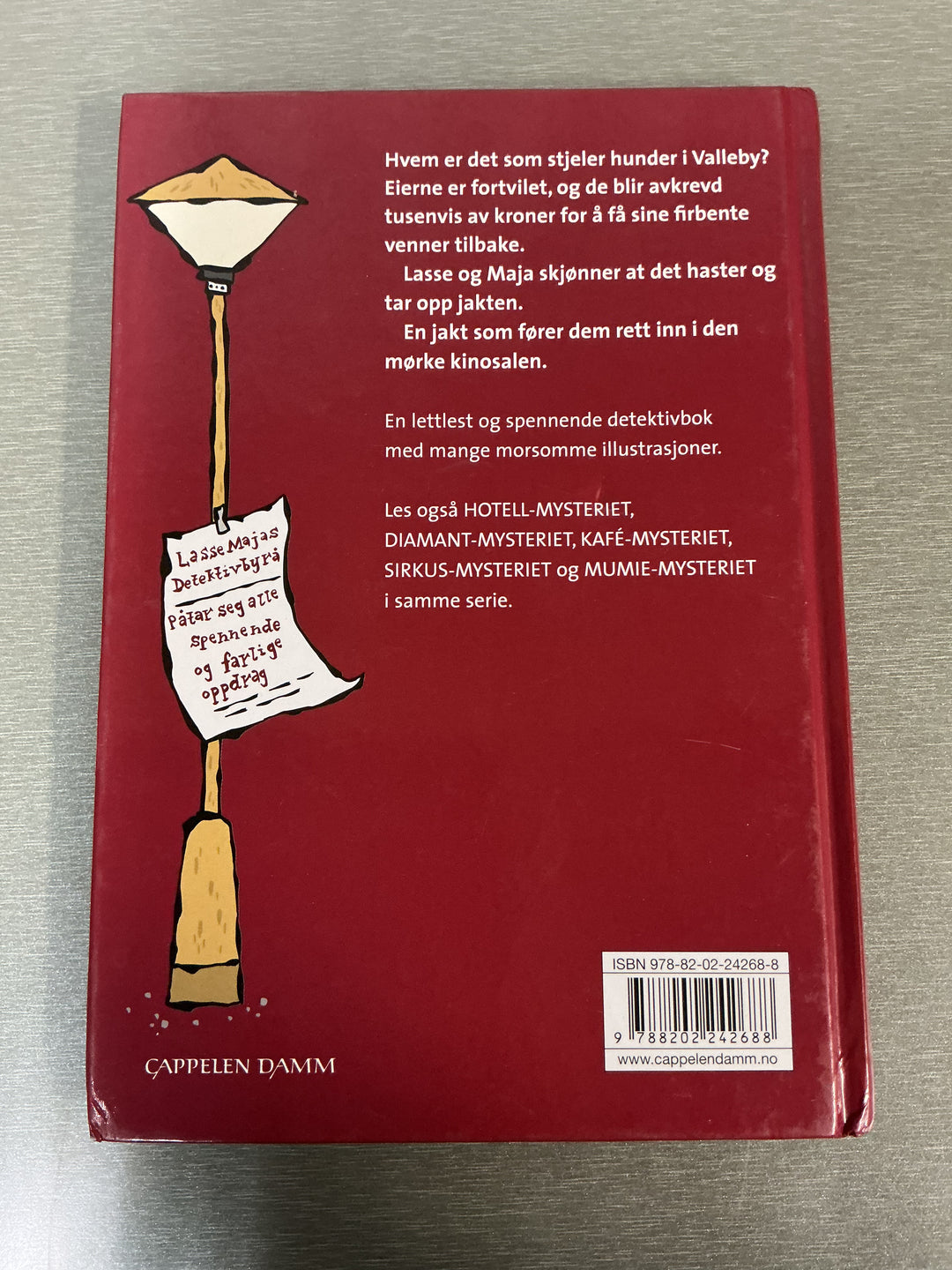 Martin Widmark. LasseMajas detektivbyrå: Kinomysteriet. Bok.