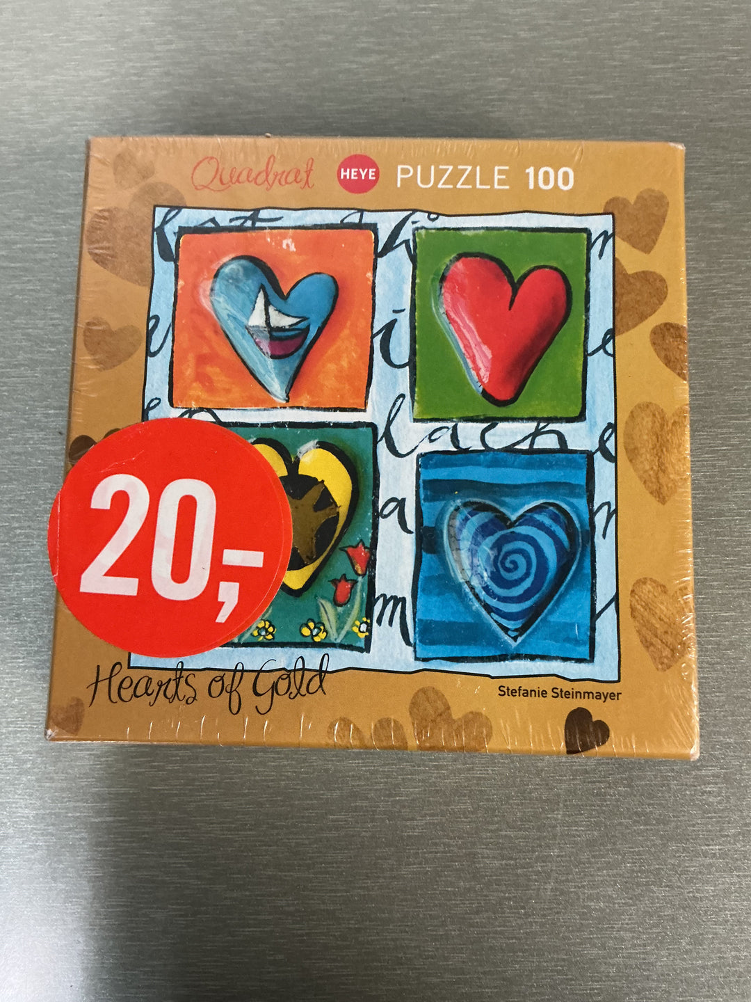Stefanie Steinmayer. Heye Puzzle 100: Hearts of Gold. Bok.