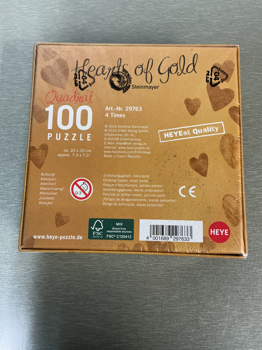 Stefanie Steinmayer. Heye Puzzle 100: Hearts of Gold. Bok.