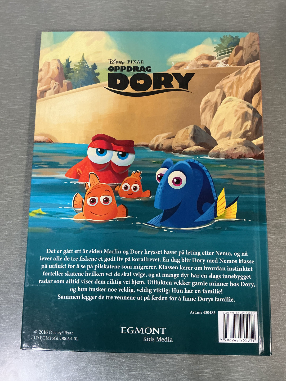 Disney Pixar. Oppdrag Dory. Bok.