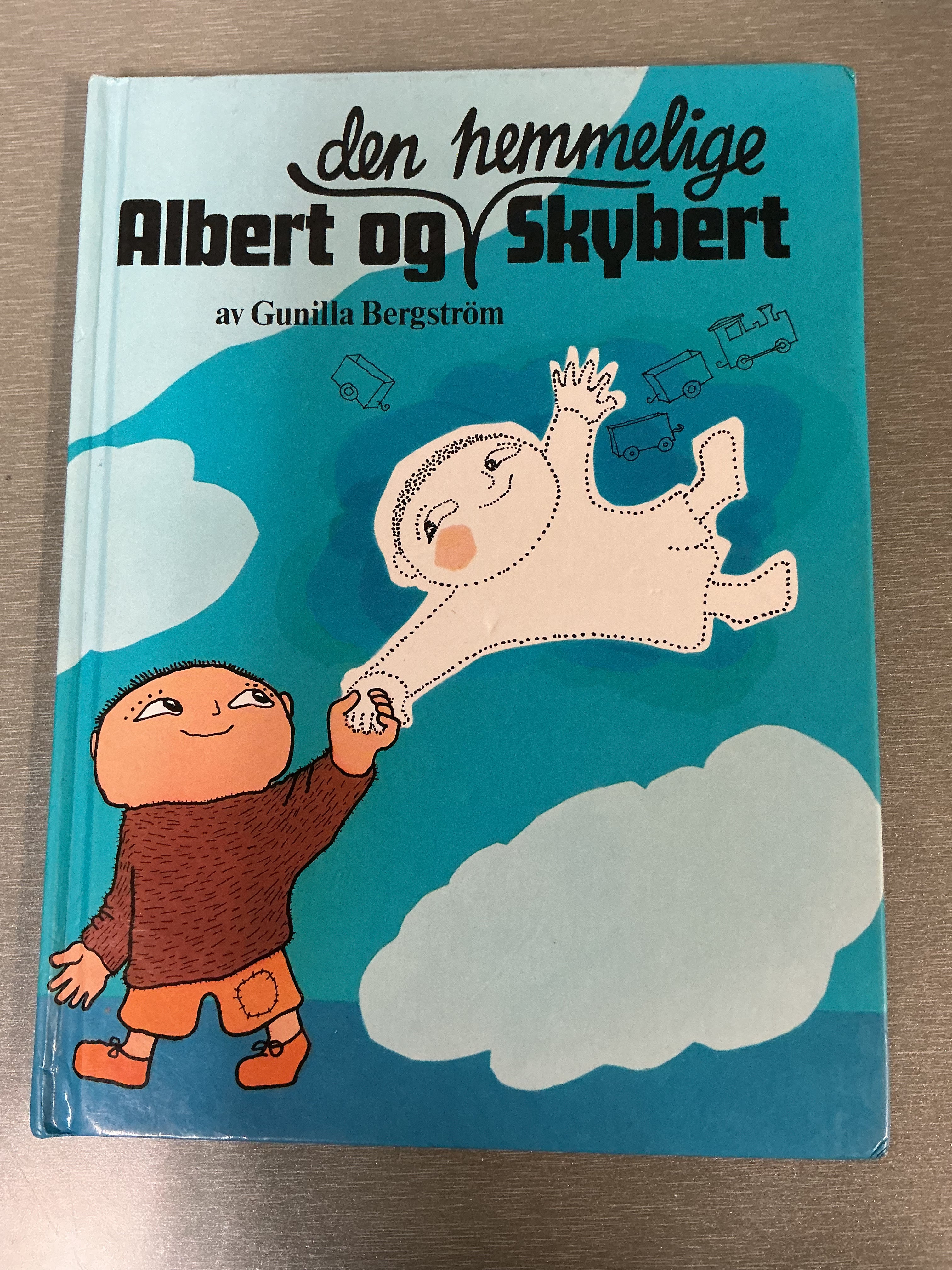 Gunilla Bergström. Den hemmelige Albert og Skybert. Bok.