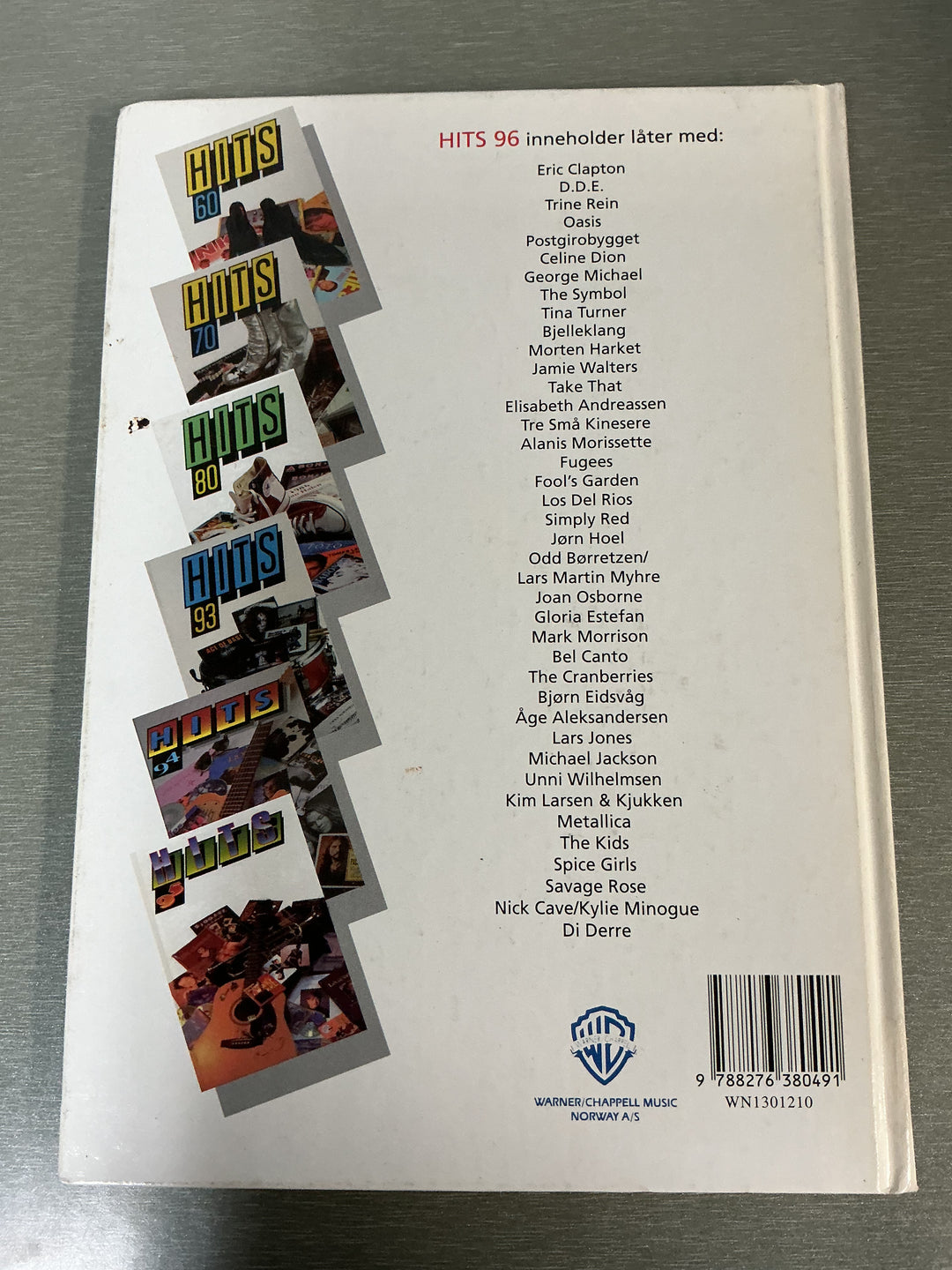 Forskjellige artister. Hits 96. Bok.