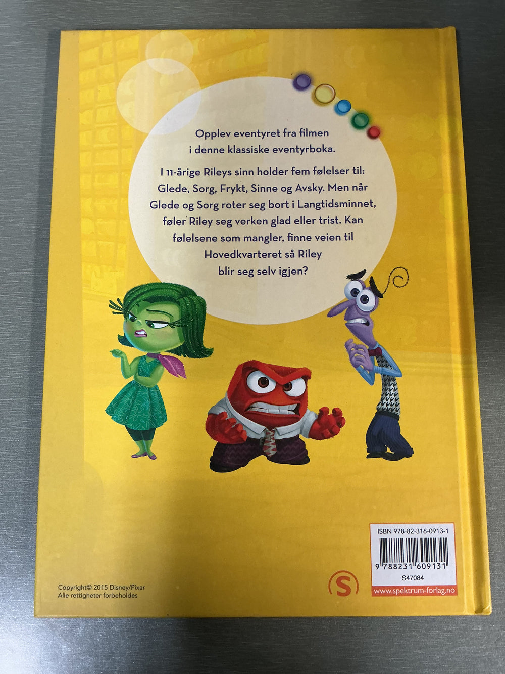 Disney/Pixar. Innsiden Ut. Bok.