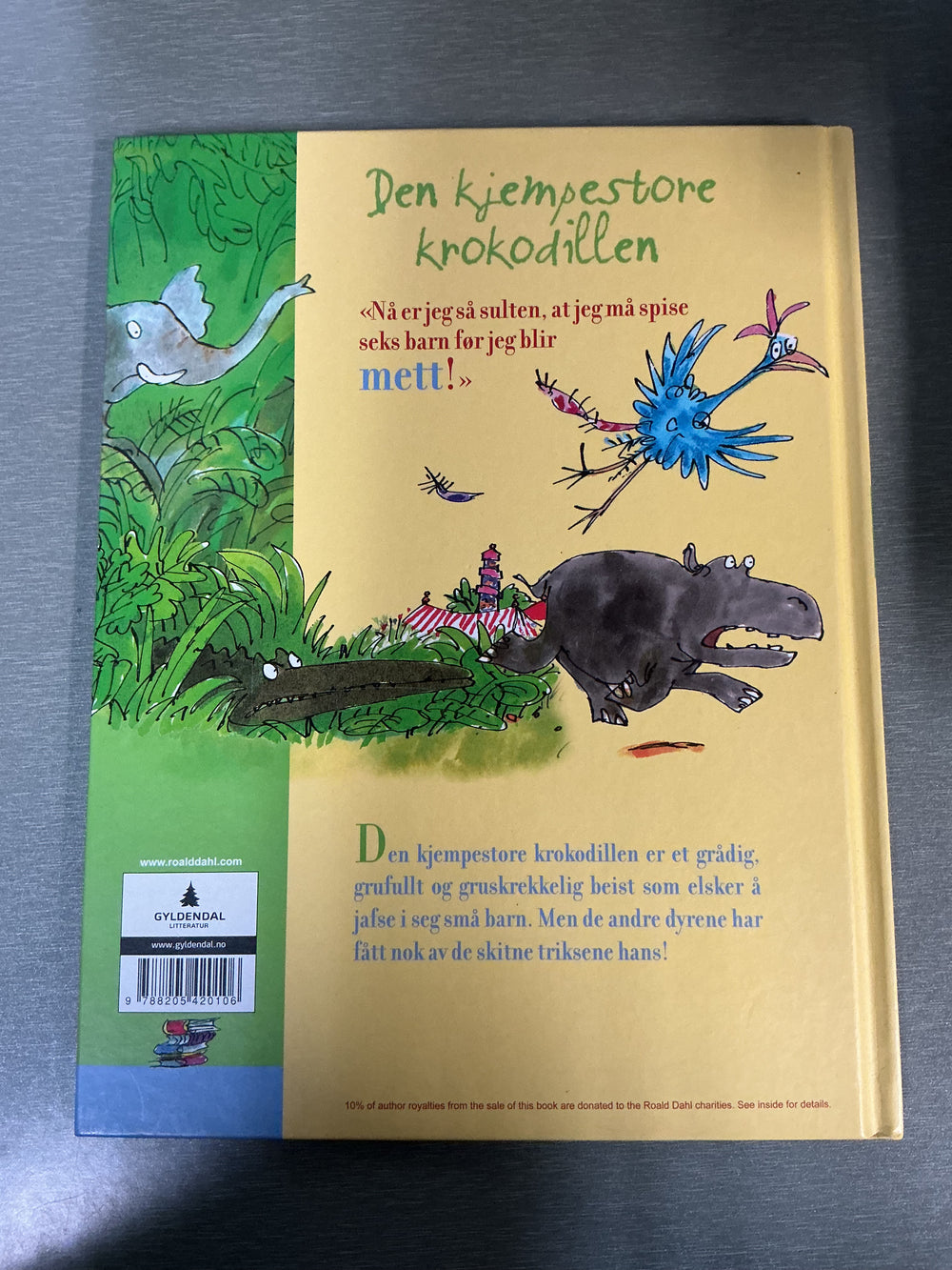 Roald Dahl. Den kjempestore krokodillen. Bok