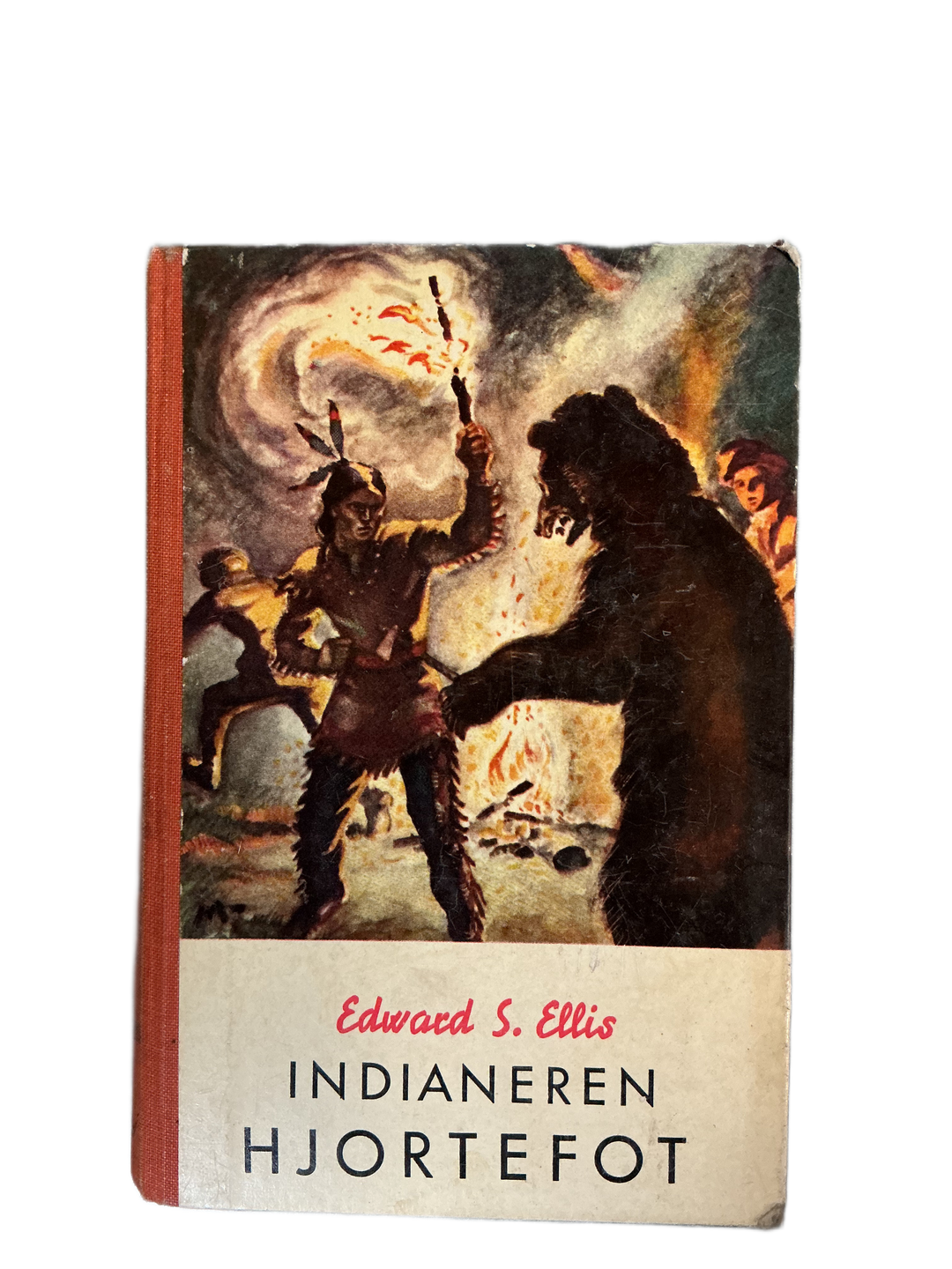 Edward S. Ellis (1950-tallet). Indianeren Hjortefot. Bok.