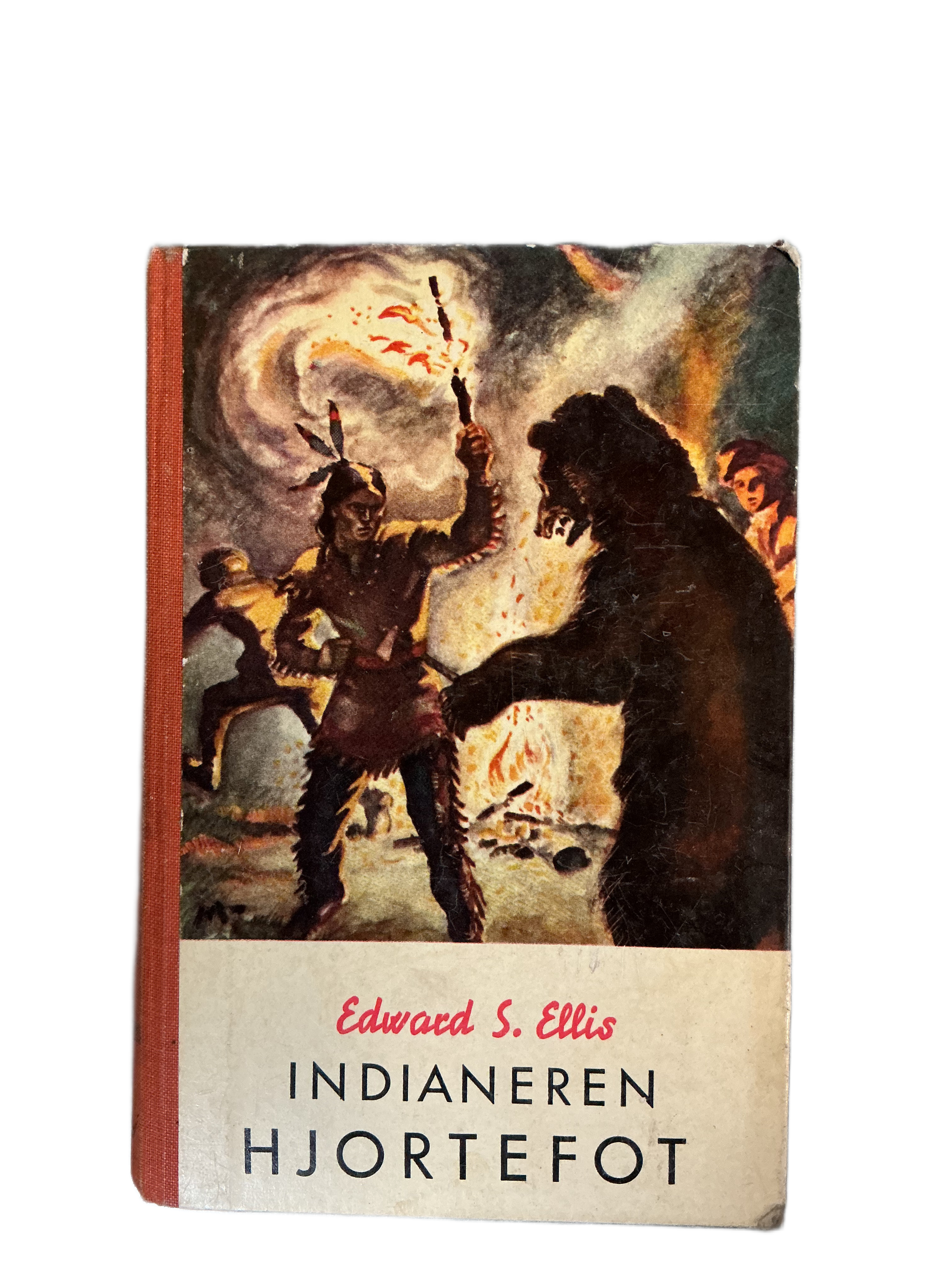 Edward S. Ellis (1950-tallet). Indianeren Hjortefot. Bok.