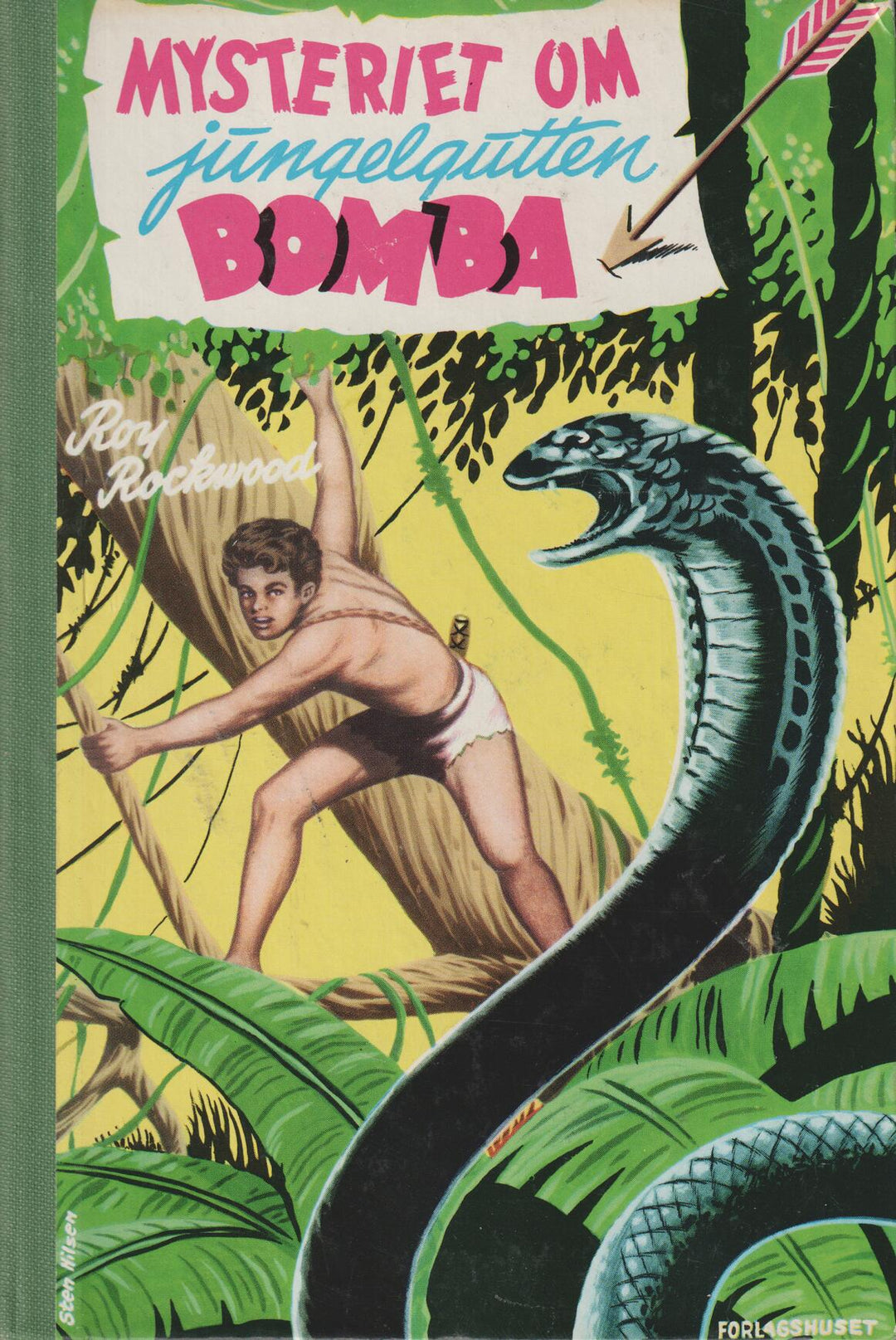 Roy Rockwood. 1954. Mysteriet om jungelgutten Bomba. Bok.