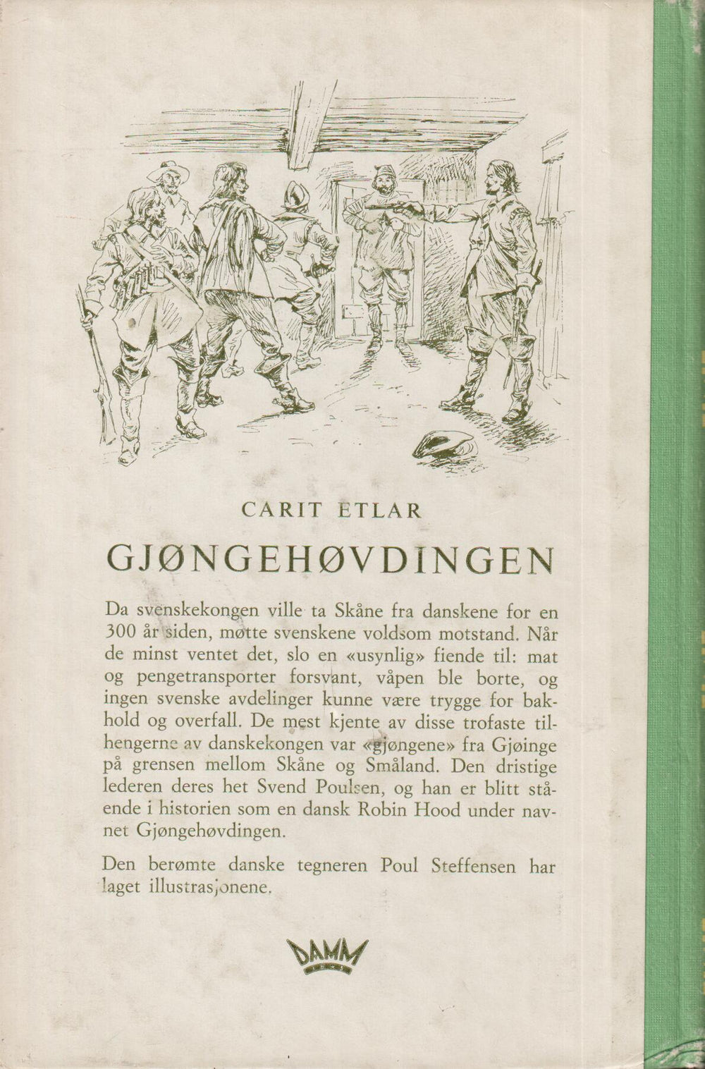Carit Etlar. 1958. Gjøngehøvdingen. Bok.