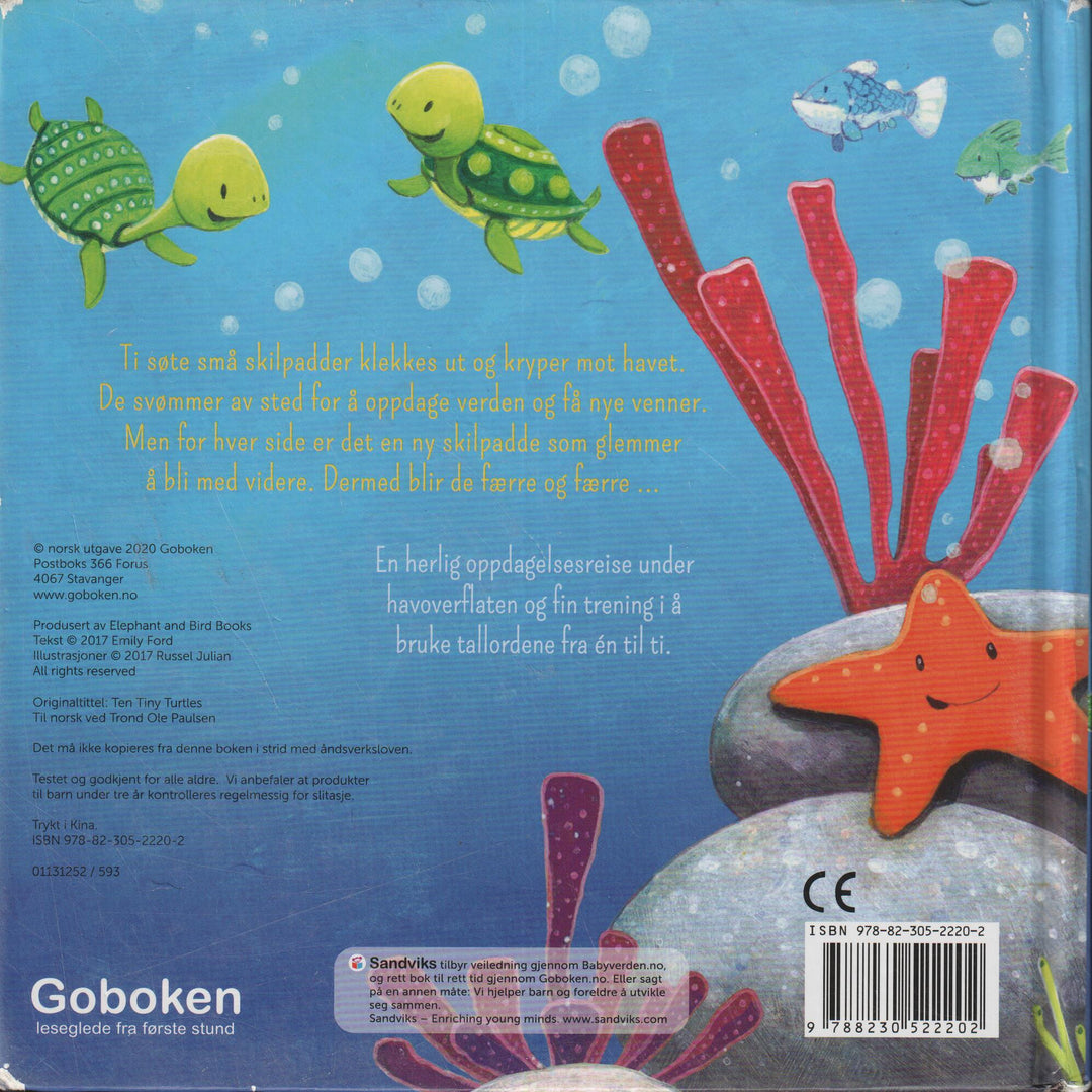 Goboken. 2013. Ti små skilpadder. Bok.