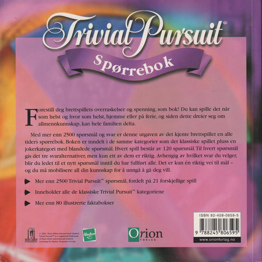 Hasbro / Spektrum. 2008. Trivial Pursuit Spørrebok. Bok.
