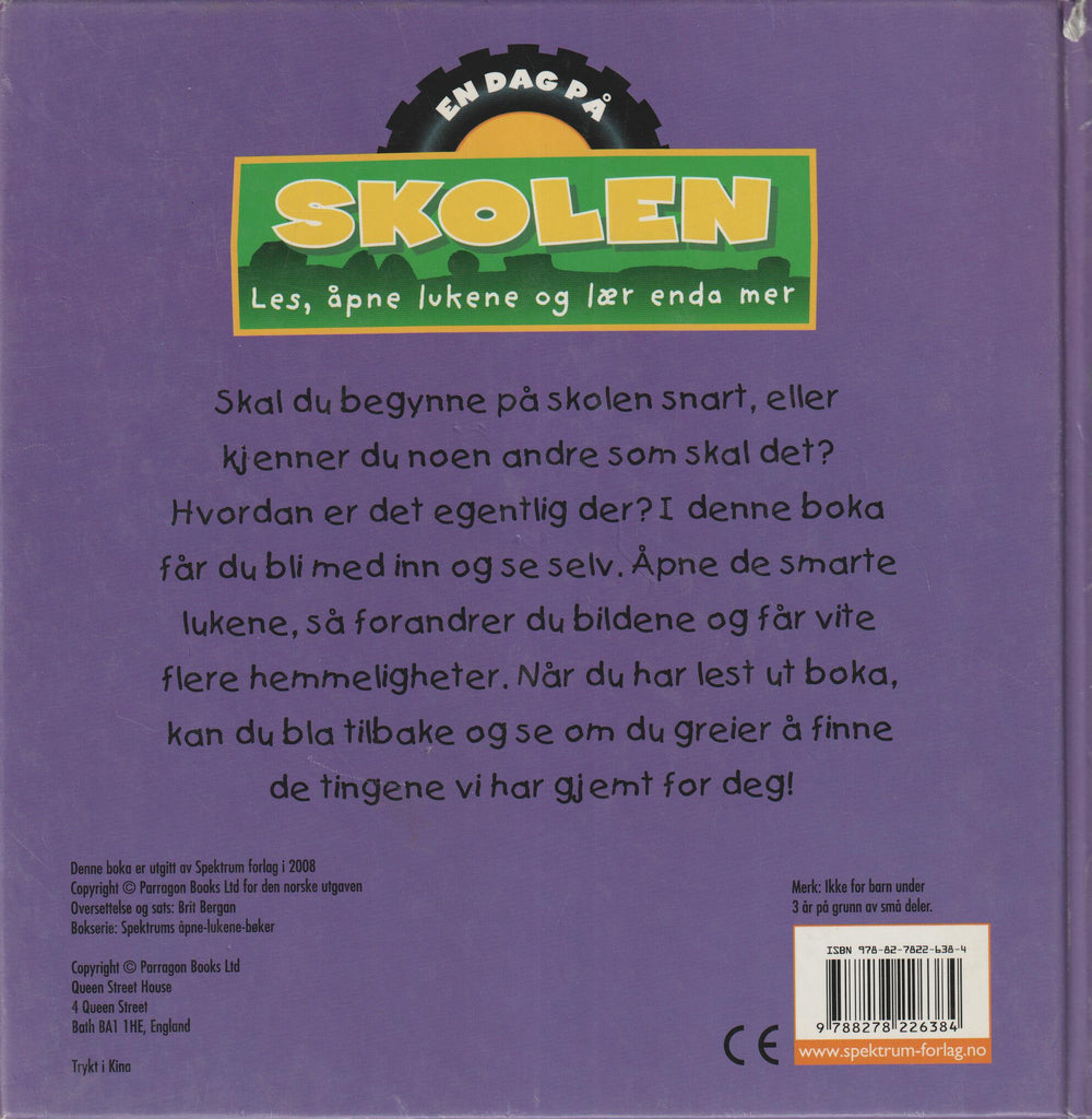 En dag på skolen. Bok.