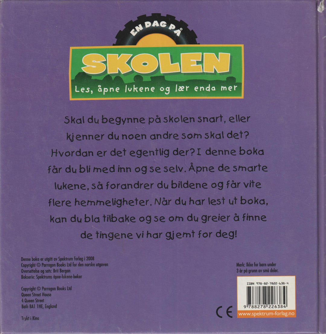 En dag på skolen. Bok.