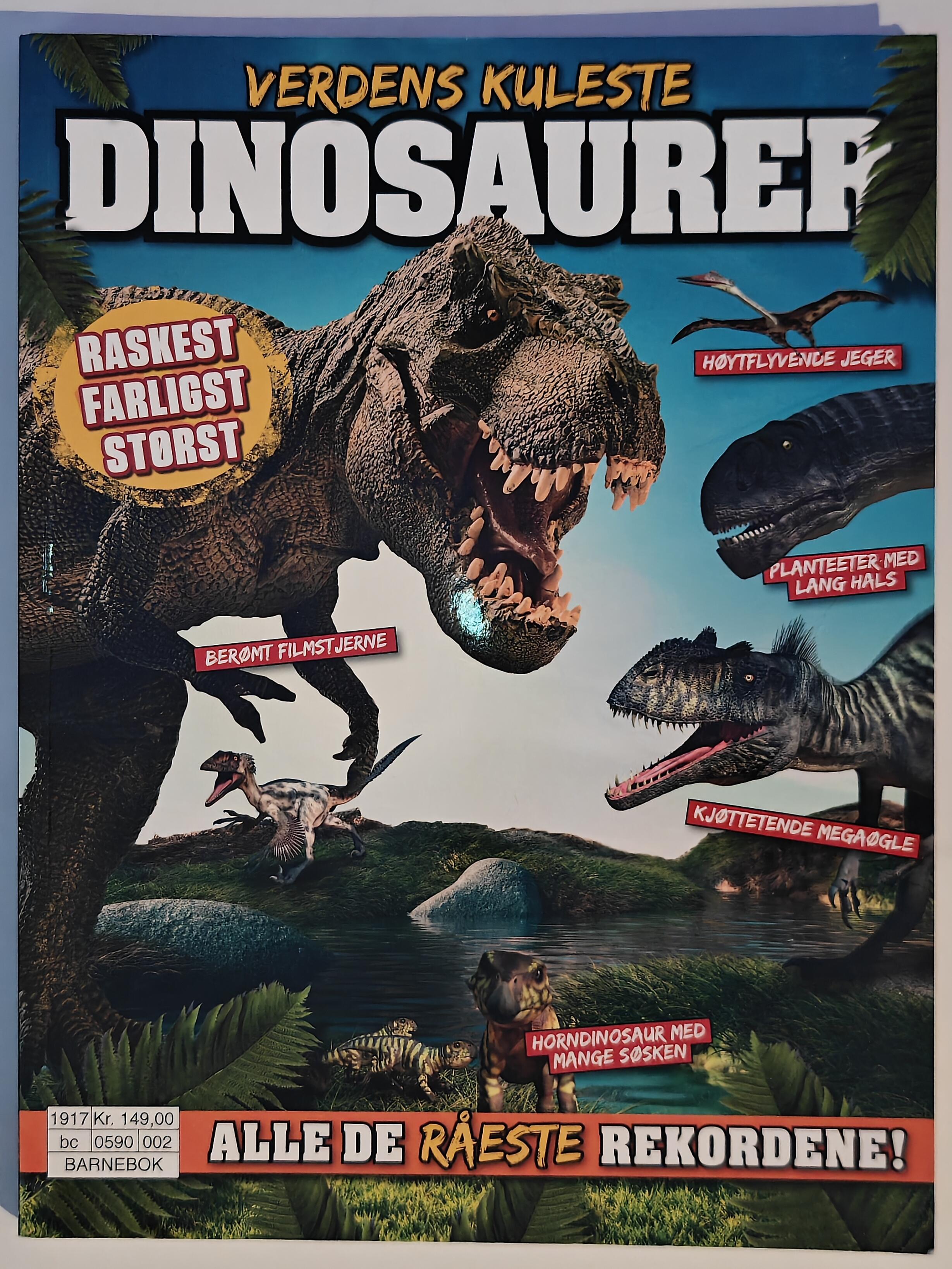 Diverse. 2021. Verdens kuleste dinosaurer. Bok.