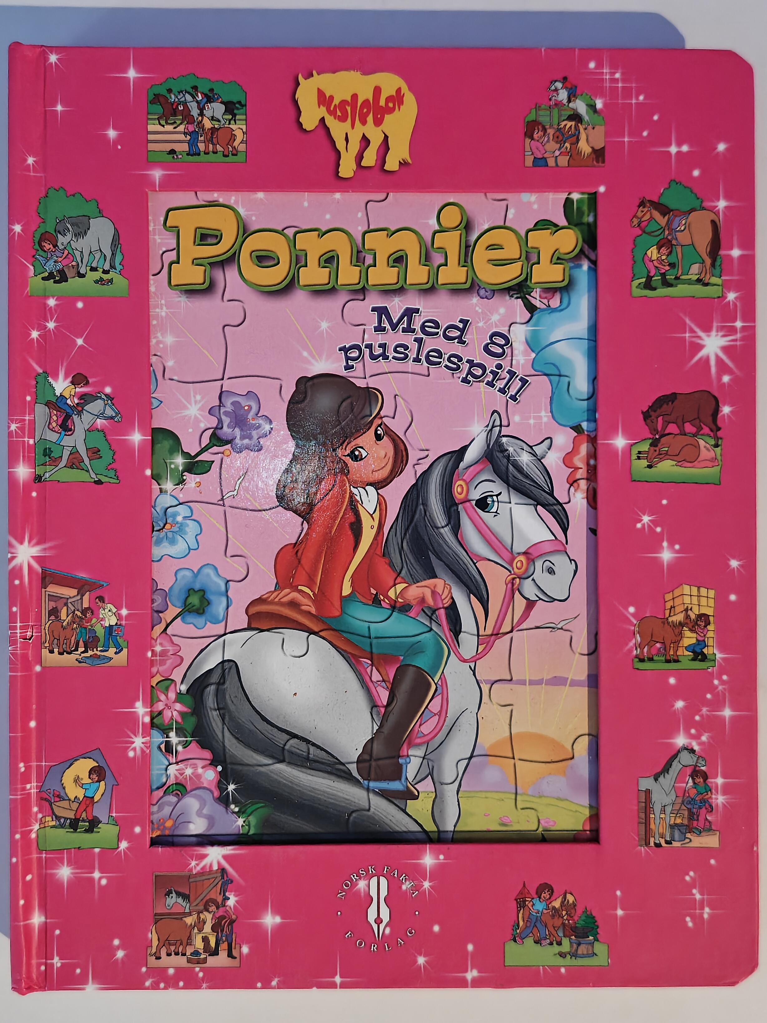 Diverse. 2010. Ponnier: Med 8 puslespill. Bok.