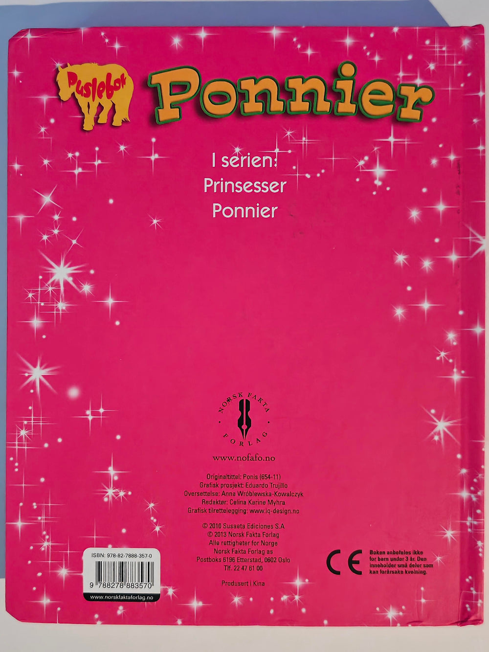 Diverse. 2010. Ponnier: Med 8 puslespill. Bok.