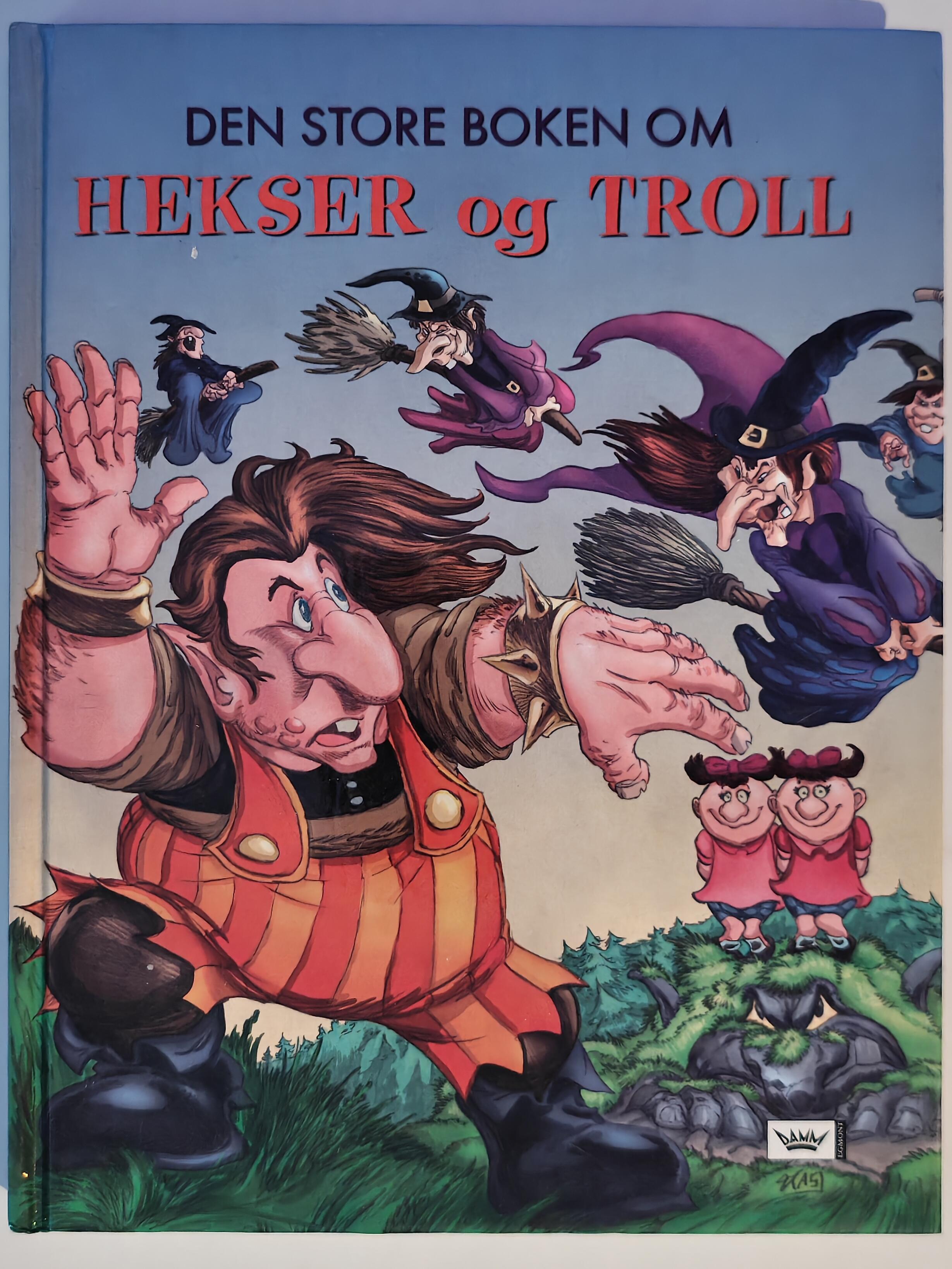 Diverse. 1994. Den store boken om hekser og troll. Bok.