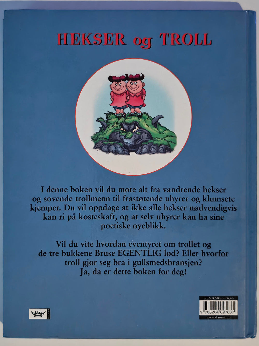 Diverse. 1994. Den store boken om hekser og troll. Bok.