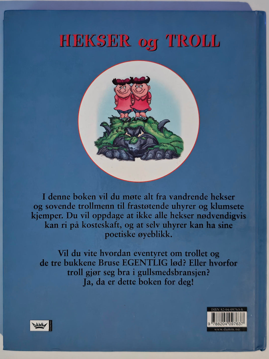 Diverse. 1994. Den store boken om hekser og troll. Bok.