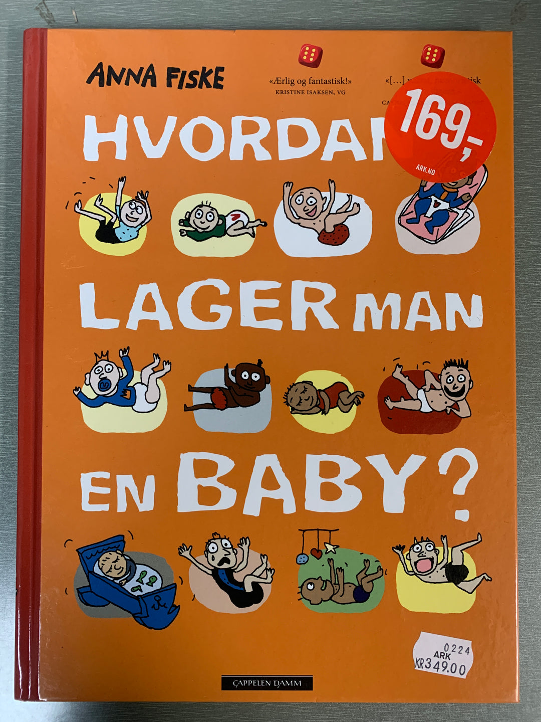 Anna Fiske. Hvordan lager man en baby? Bok.