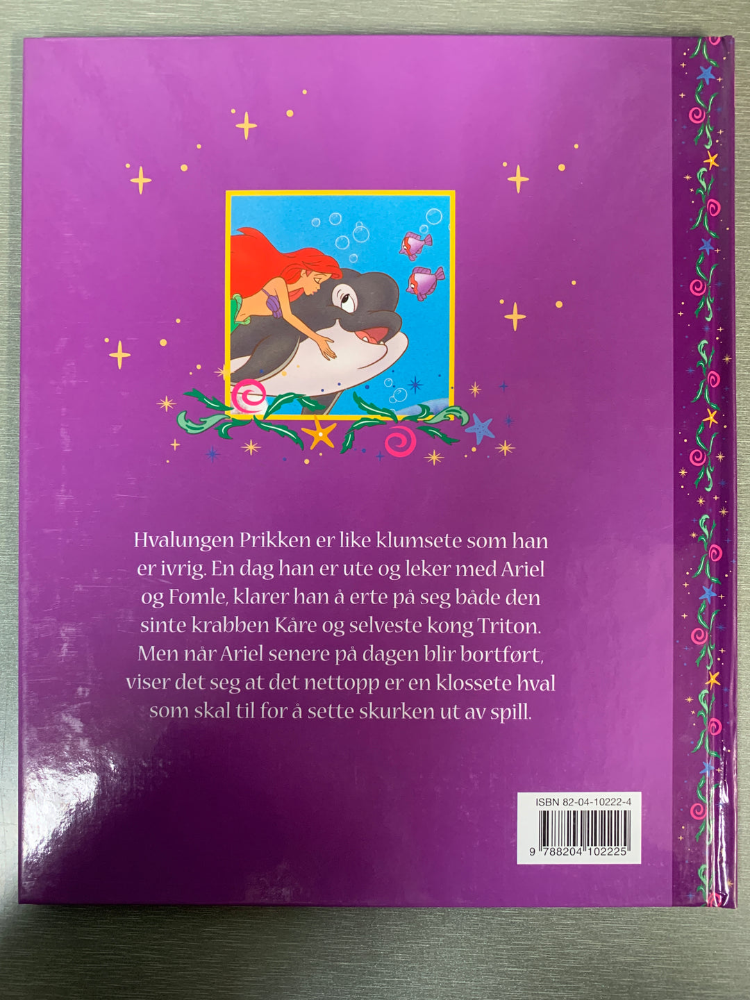 Disney. Princess: Den lille havfrue og hvalungen Prikken. Bok.