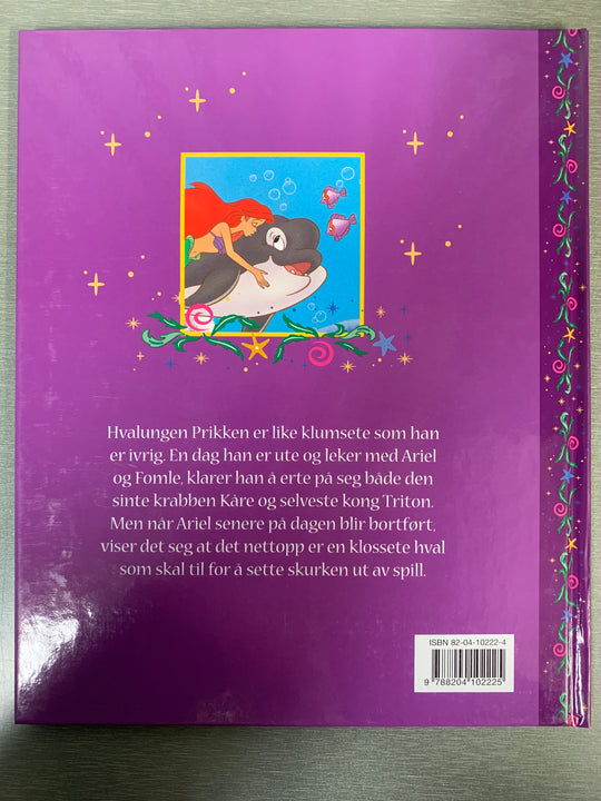 Disney. Princess: Den lille havfrue og hvalungen Prikken. Bok.