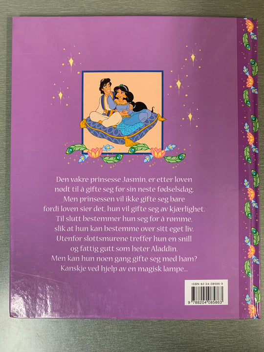 Disney. Prinsesser: Jasmin og Aladdin. Bok.