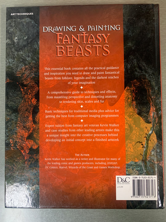 Kevin Walker. Drawing & Painting Fantasy Beasts. Bok.