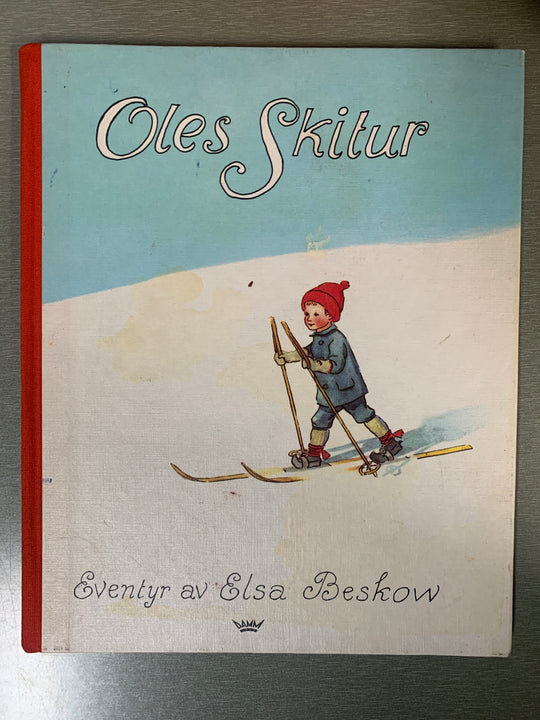 Elsa Beskow. Oles skitur. Bok.