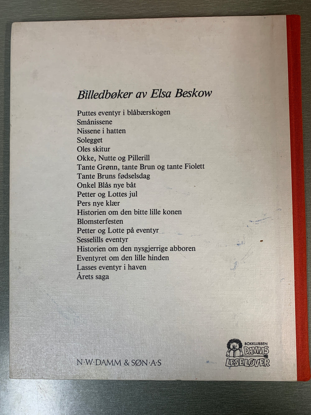 Elsa Beskow. Oles skitur. Bok.