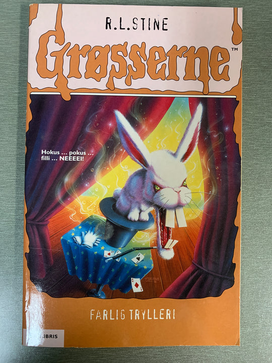 R.L. Stine. Gåsehud: Farlig trylleri. Bok.