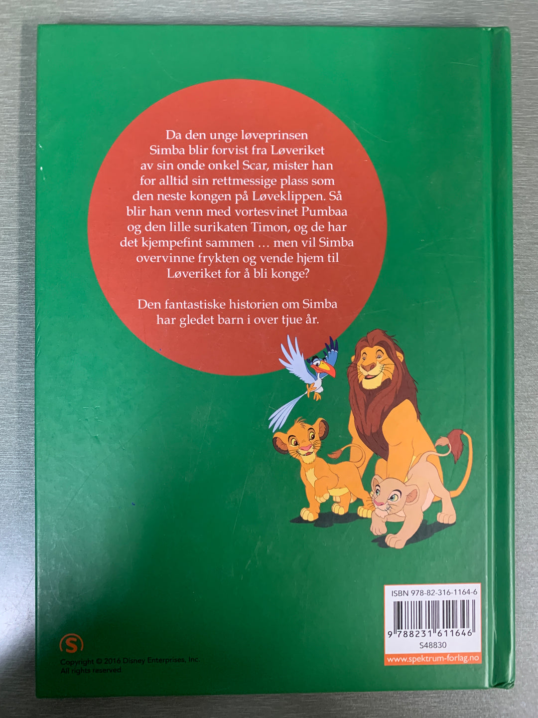 Disney. Løvenes konge. Bok.