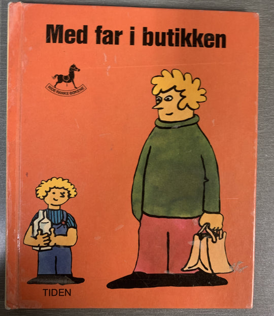 Med far i butikken. Bok.