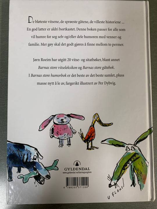 Jørn Roeim: Barnas store humorbok. Bok.