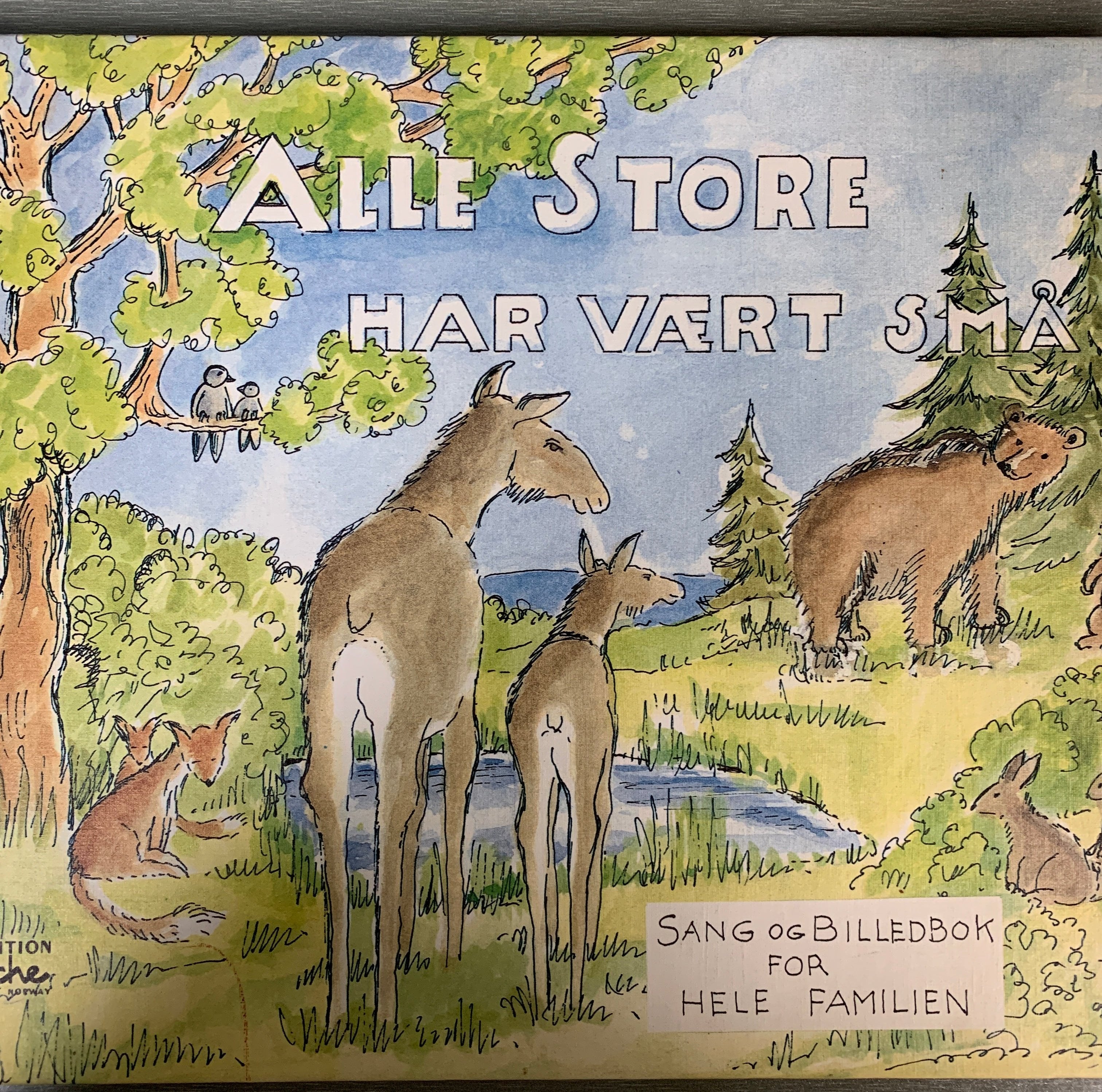 Thorbjørn Egner (red.), Alle store har vært små – Sang og billedbok for hele familien. Bok.