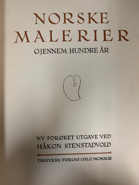 Håkon Stenstadvold, Norske malerier gjennem hundre år. Bok.