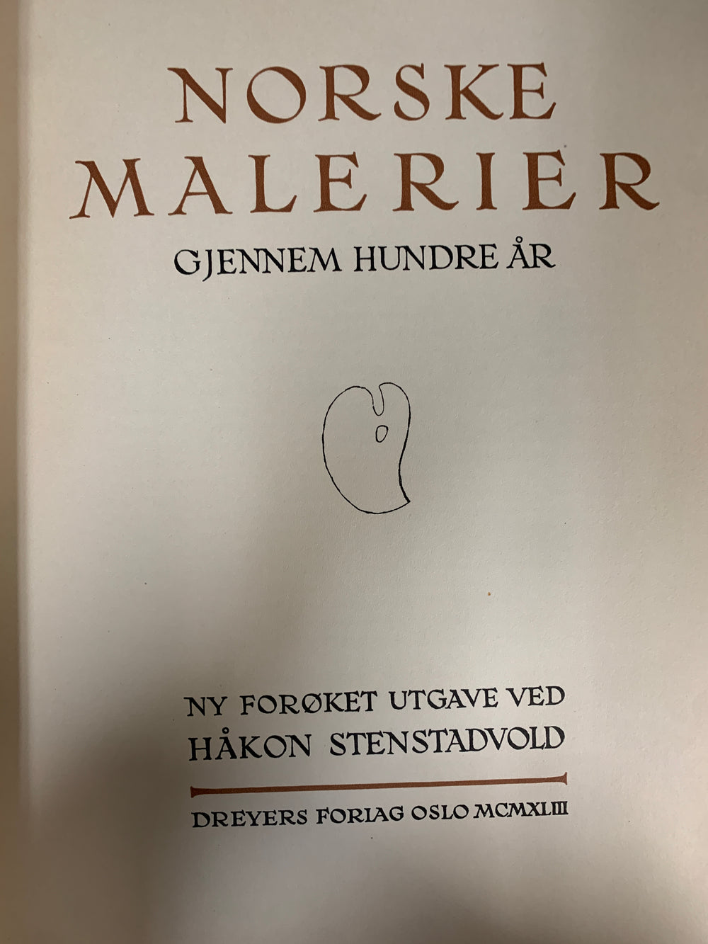 Håkon Stenstadvold, Norske malerier gjennem hundre år. Bok.