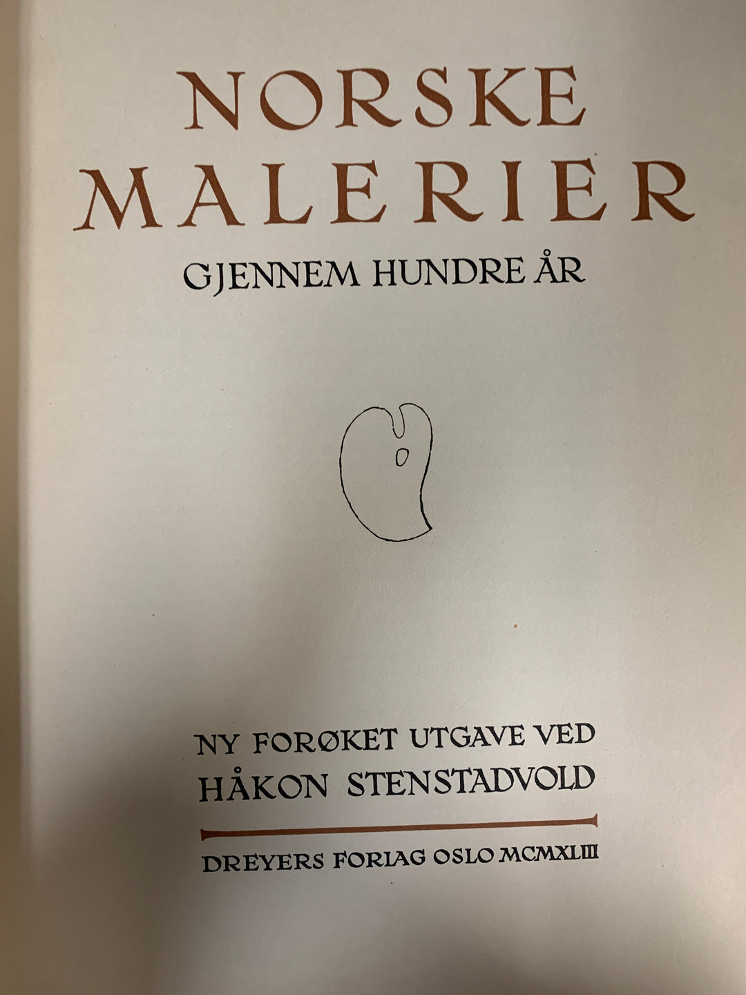 Håkon Stenstadvold, Norske malerier gjennem hundre år. Bok.