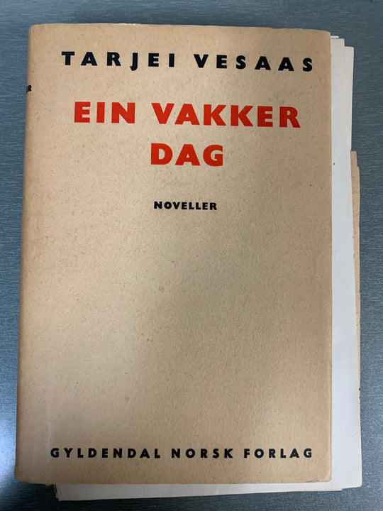 Tarjei Vesaas. Ein vakker dag. Bok.