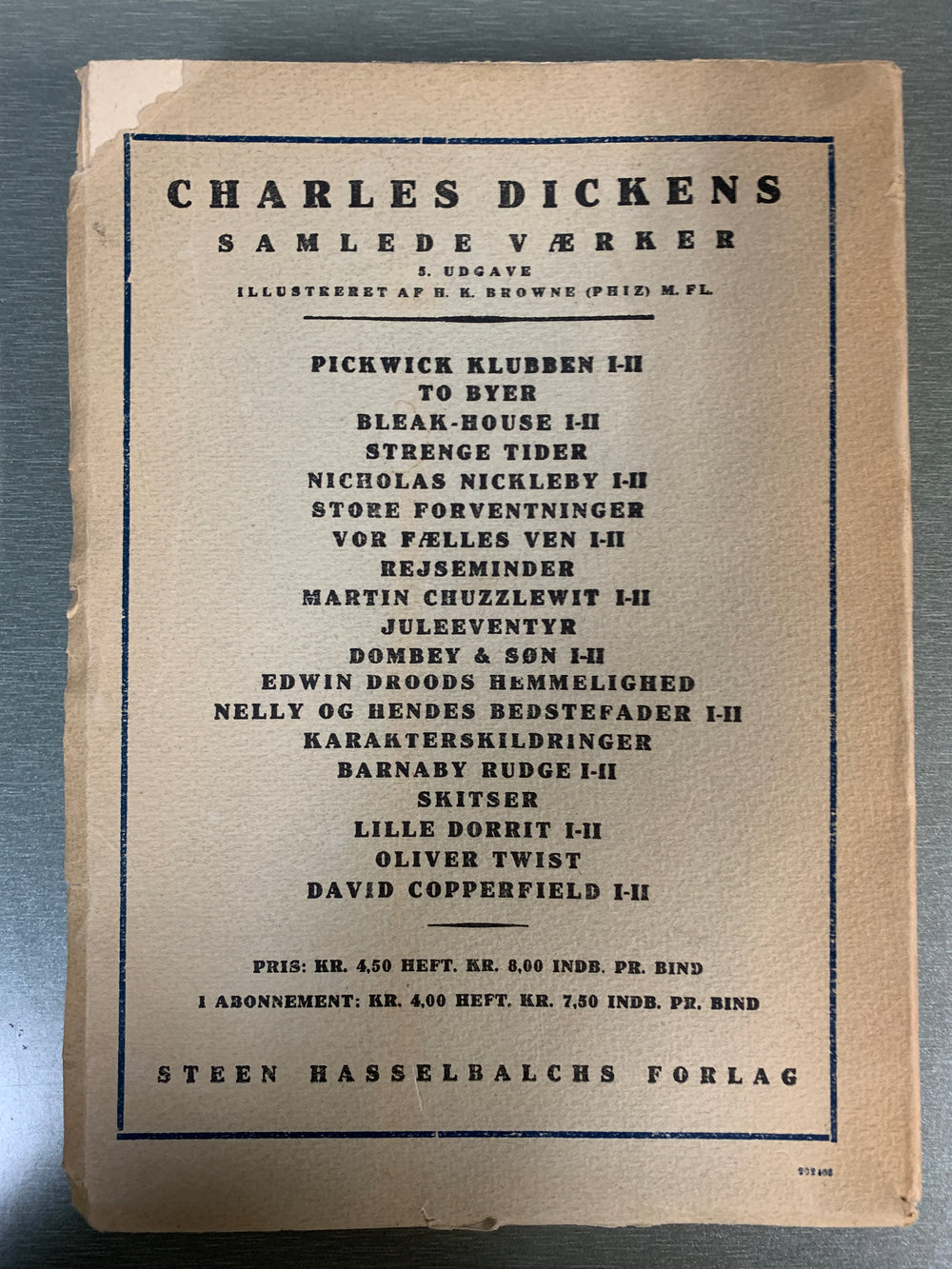 Charles Dickens. David Copperfield. Bok.