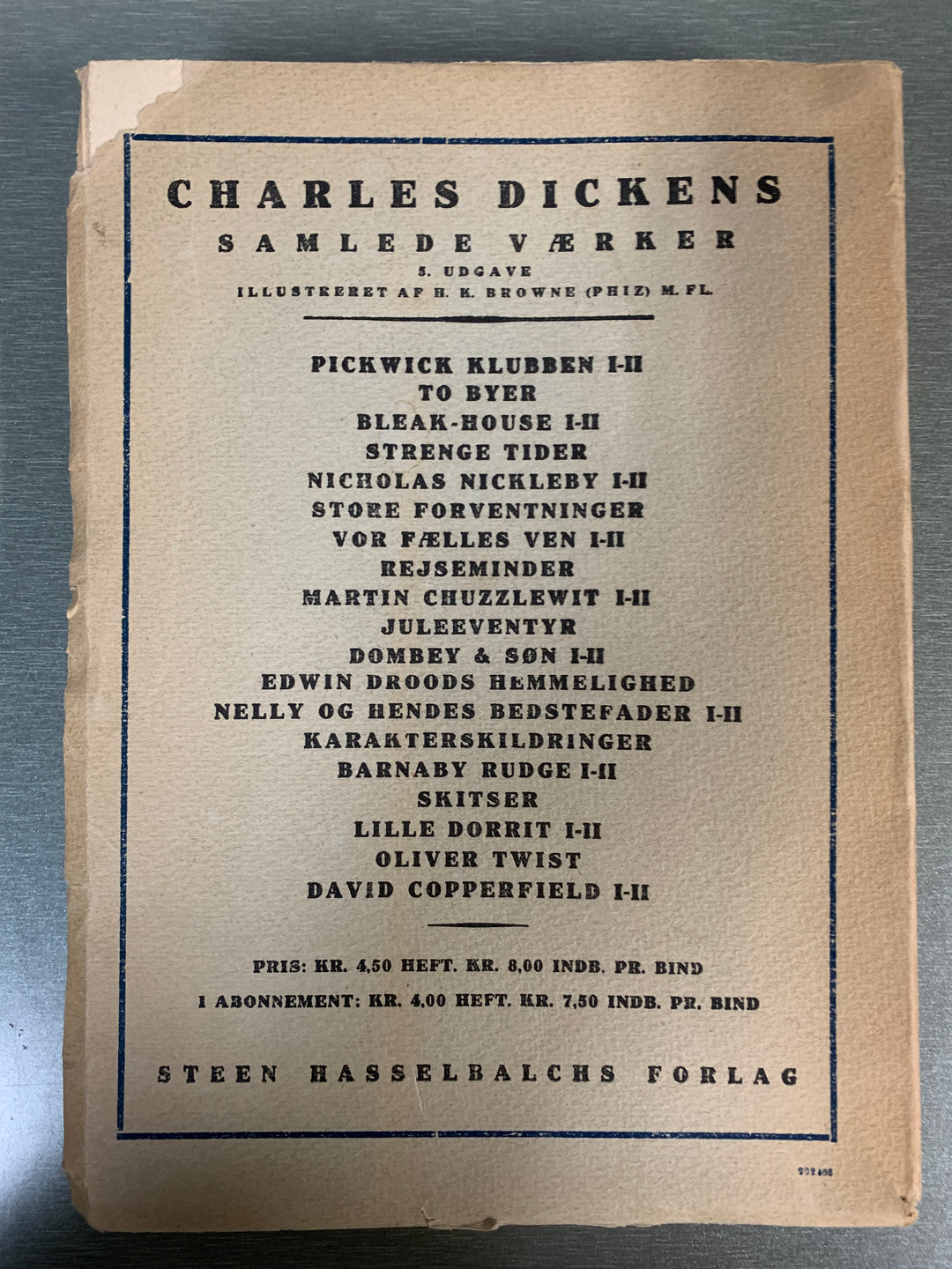 Charles Dickens. David Copperfield. Bok.