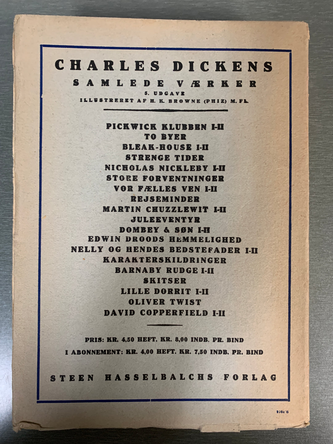 Charles Dickens. David Copperfield. Bok.