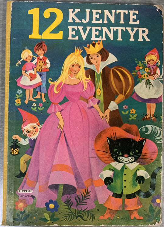 Ukjent. 12 kjente eventyr. Bok.