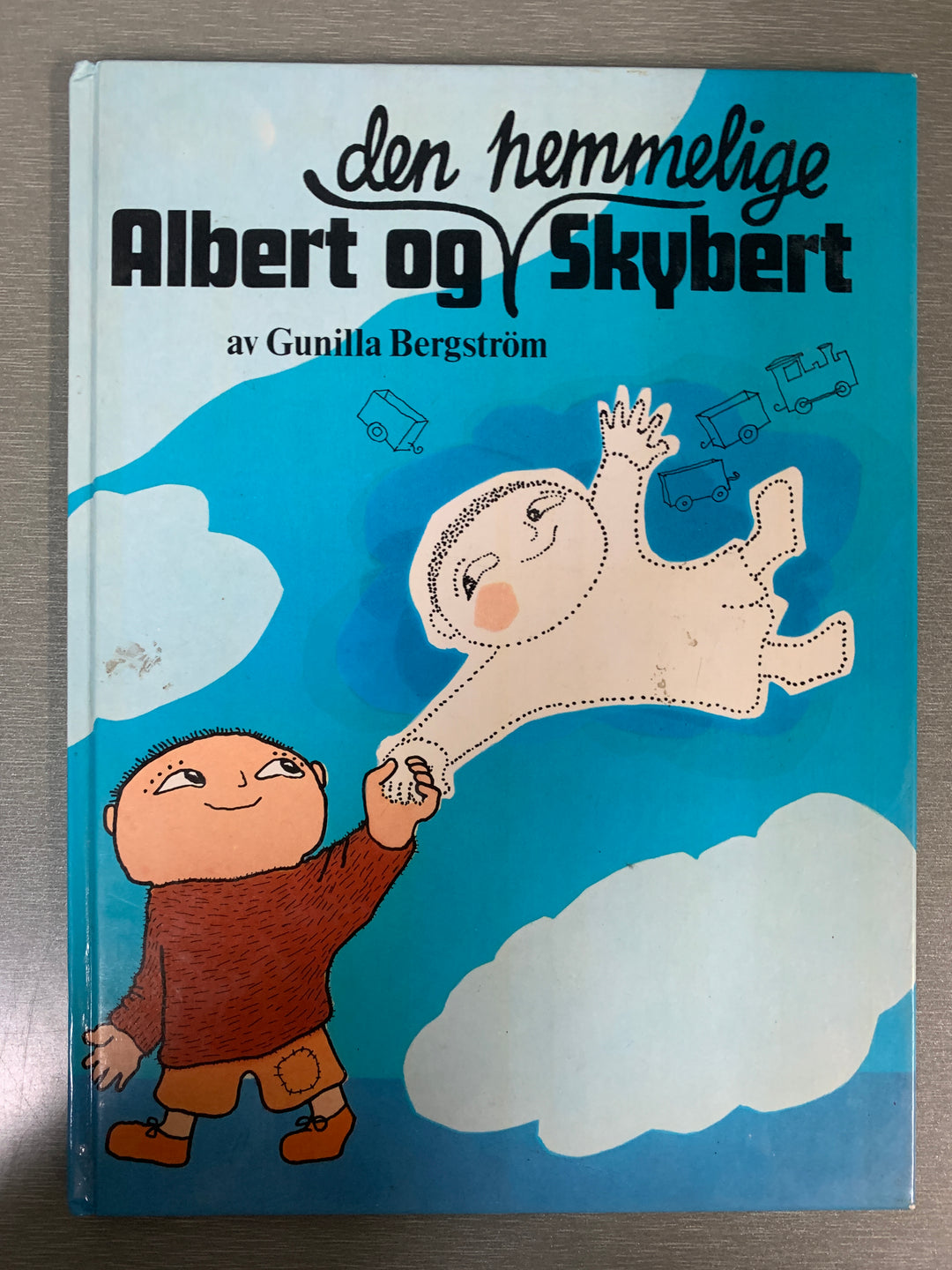 Gunilla Bergström. Den hemmelige Albert og Skybert. Bok.