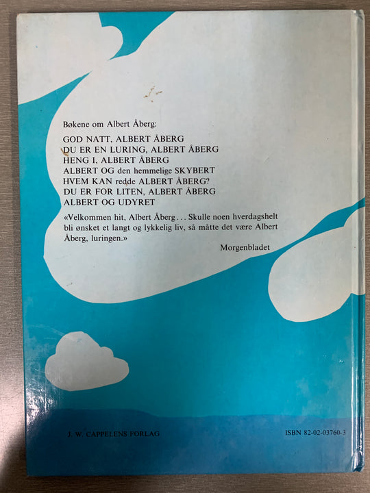 Gunilla Bergström. Den hemmelige Albert og Skybert. Bok.