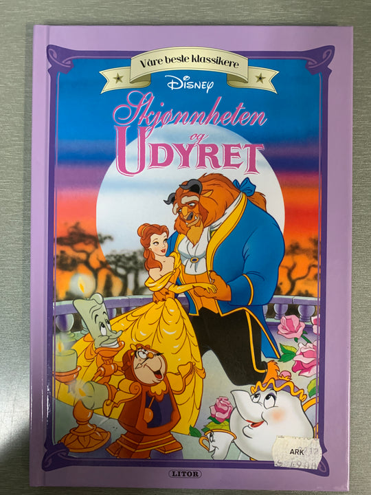 Disney. Skjønnheten og Udyret. Bok.