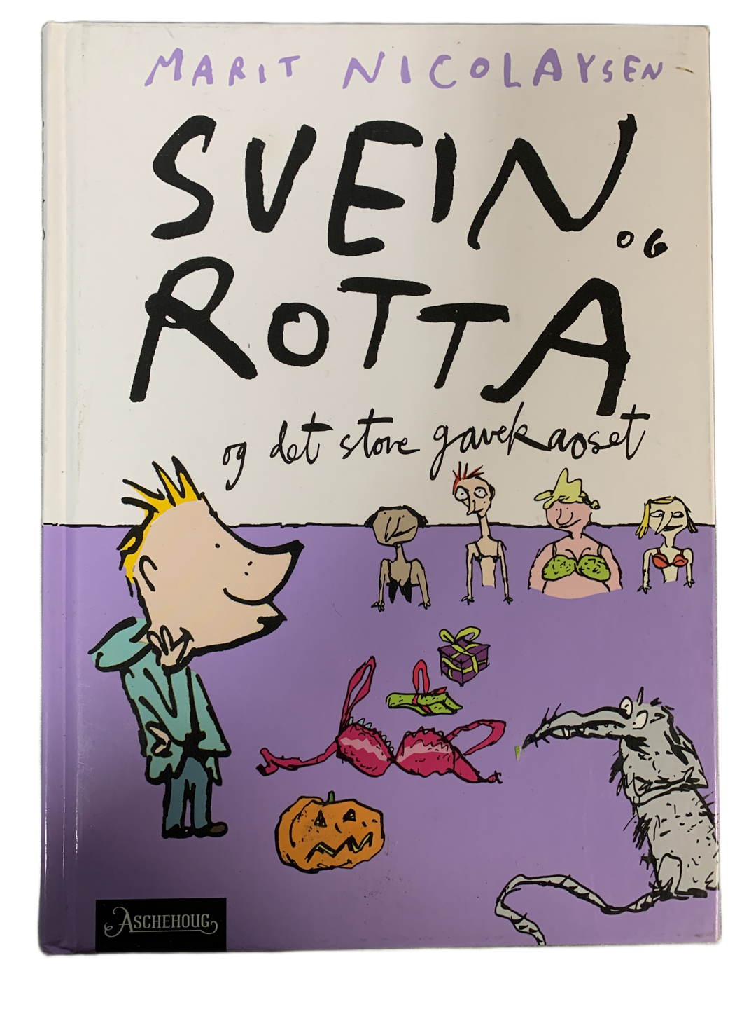 Marit Nicolaysen. 2003. Svein og rotta og det store gavekaoset. Bok.